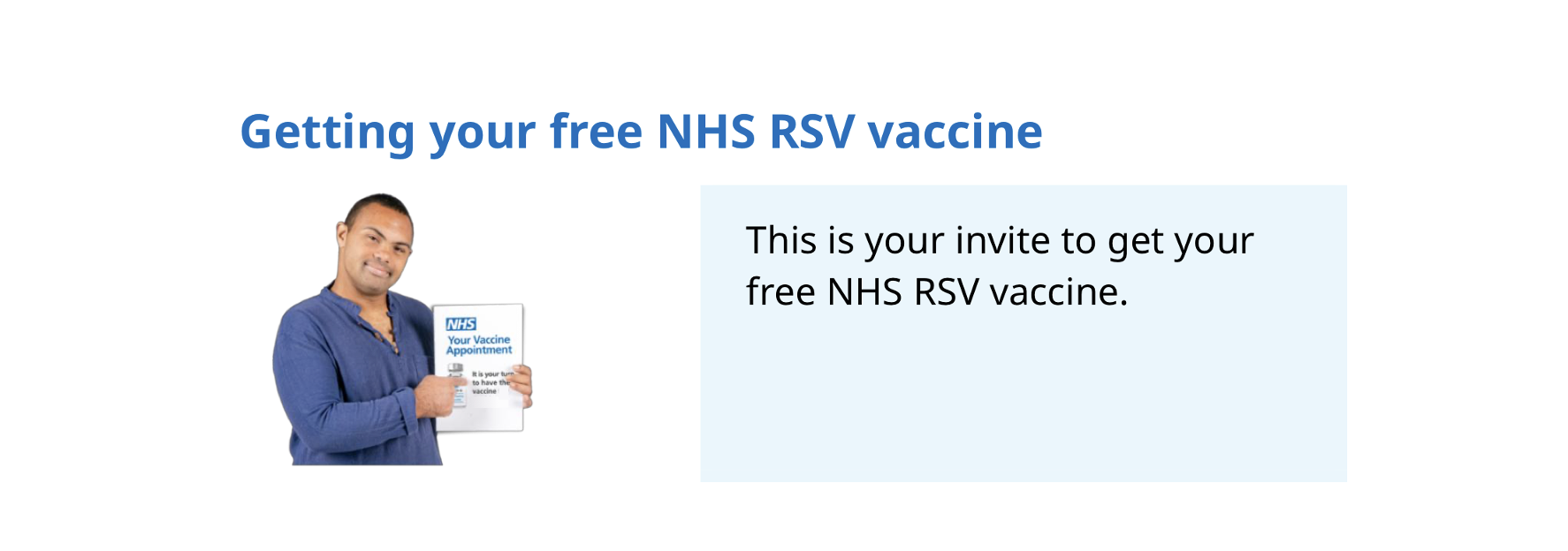 Easy read: Getting your free NHS RSV vaccine